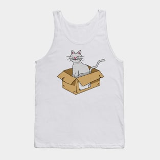 Cat in a box Tank Top